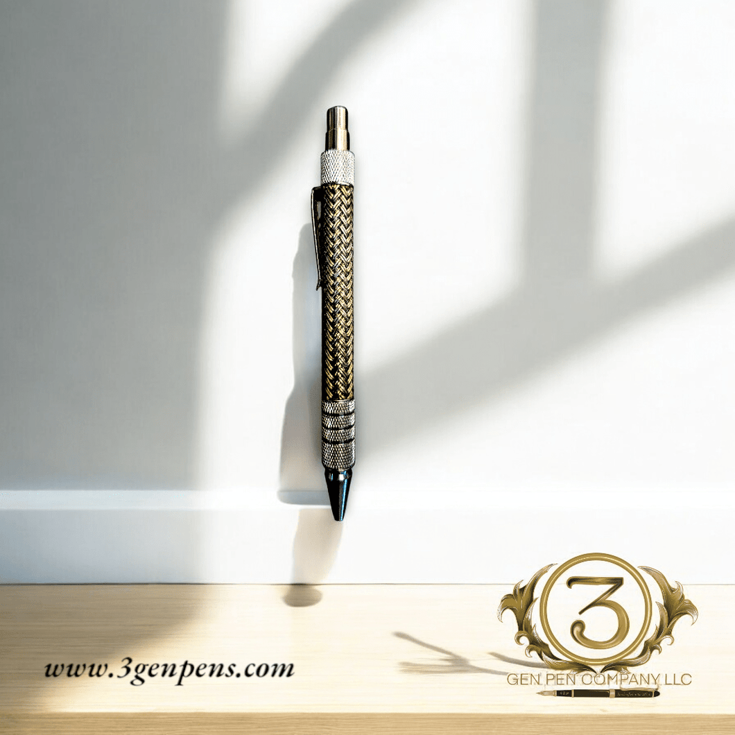 3 Gen Pen Company Ballpoint Pen Dura-Click Polymer Pencil -Chrome