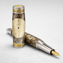 Load image into Gallery viewer, 3 Gen Pen Company fountain pen Jr. George  Gunmetal /Gold accented - Timex Watchparts Fountain Pen