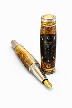 Load image into Gallery viewer, 3 Gen Pen Company fountain pen Statesman Rhodium/Gold accented - Black face Watchparts Fountain Pen