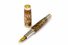 Load image into Gallery viewer, 3 Gen Pen Company LLC fountain pen Fountain Franck Muller Dual Face Watch Parts Fountain Pen -Statesman Steampunk - Rhodium/Gold