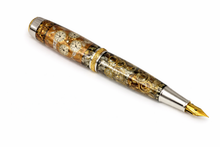 Load image into Gallery viewer, 3 Gen Pen Company LLC fountain pen Fountain Franck Muller Dual Face Watch Parts Fountain Pen -Statesman Steampunk - Rhodium/Gold