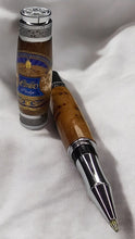 Load image into Gallery viewer, 3 Gen Pen Company LLC Rollerball Pen A King Cigar Band Thuya burl Full Size Pen - Various Labels