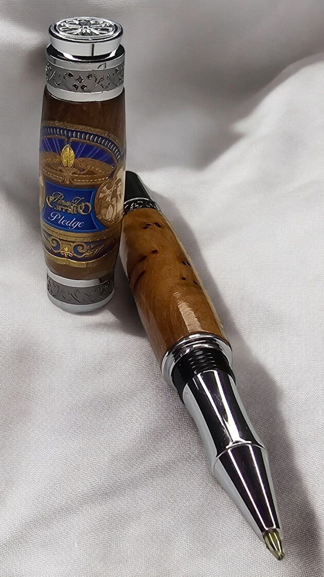 3 Gen Pen Company LLC Rollerball Pen A King Cigar Band Thuya burl Full Size Pen - Various Labels
