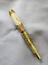 Cargar imagen en el visor de la galería, 3 Gen Pen Company Rollerball Pen ORLYS White Dial Watch Parts – Gold Accented Rollerball Pen