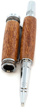 Cargar imagen en el visor de la galería, 3 Gen Pen Company Rollerball Pen Statesman Rhodium/Black Titanium accented - Wood Rollerball Pen - Leopard Wood