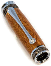Cargar imagen en el visor de la galería, 3 Gen Pen Company Rollerball Pen Statesman Rhodium/Black Titanium accented - Wood Rollerball Pen - Leopard Wood