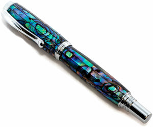George Pen made with Light Blue Colored Natural Abalone