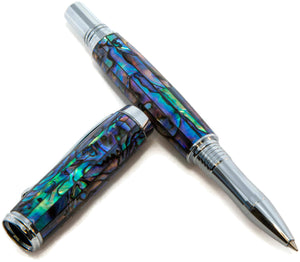 George Pen made with Light Blue Colored Natural Abalone