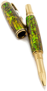 George Pen made with Lime Colored Natural Abalone