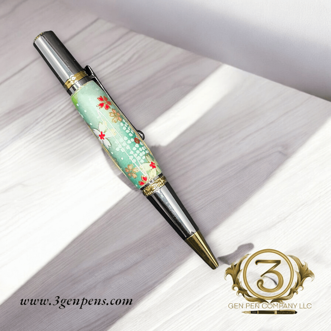 Gatsby Japanese Oriental design pen Flowers - 3 Gen Pen Company LLC