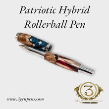 Cargar imagen en el visor de la galería, George Hybrid Flag Pen - Rollerball - 3 Gen Pen Company LLC