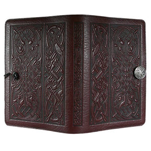 Wine Celtic Hound Leather Journal Cover - 3 Gen Pen Company LLC