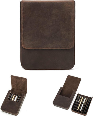 3 Gen Pen Company LLC Accessory 6 Pen Leather Pen Case Pack Handmade Drawer Style