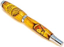 Cargar imagen en el visor de la galería, 3 Gen Pen Company Rollerball Pen George Silver Rollerball Pen - Playing Card Wrap