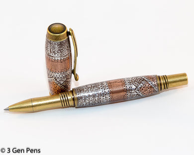 3 Gen Pen Company Rollerball Pen George Steam Punk Style Rollerball Pen