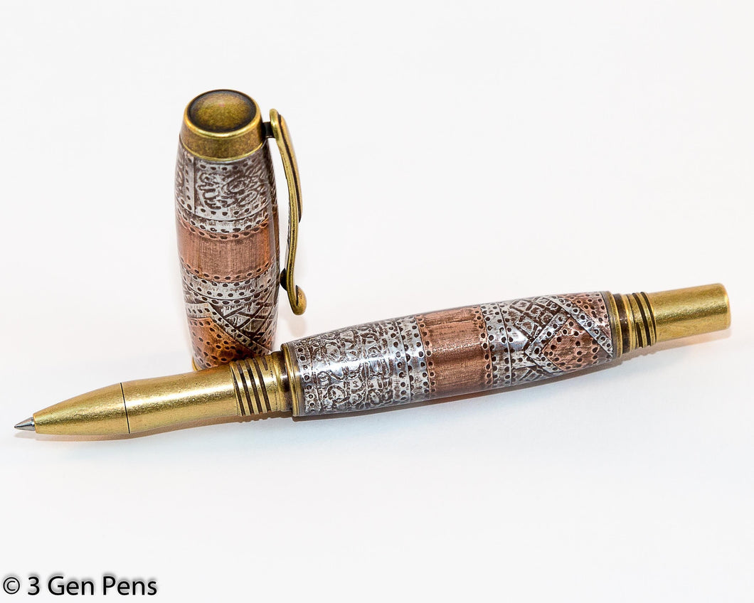 3 Gen Pen Company Rollerball Pen George Steam Punk Style Rollerball Pen