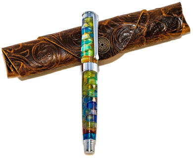 3 Gen Pen Company Rollerball Pen Leveche Stained Glass look Rollerball Pen