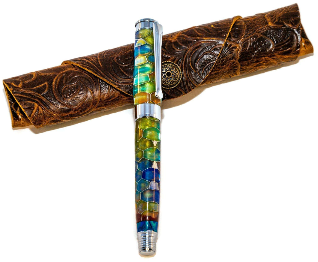 3 Gen Pen Company Rollerball Pen Leveche Stained Glass look Rollerball Pen
