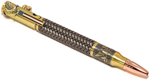 American Eagle Patriotic Polymer braided Themed Pen - 3 Gen Pen Company