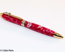 Load image into Gallery viewer, Breast Cancer Awareness Pink Jeweled Pen - 3 Gen Pen Company
