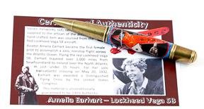 Gatsby Twist Amelia Earhart Collectible in Antique Brass - 3 Gen Pen Company