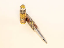 Load image into Gallery viewer, George Jr Industrial Steampunk Watch Parts Pen - Rhodium/Gold - 3 Gen Pen Company LLC
