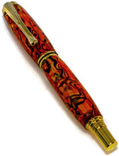 Load image into Gallery viewer, George Pen made with Orange Colored Natural Abalone - 3 Gen Pen Company LLC