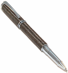 Jr George - Chrome Braided Rollerball Pen - 3 Gen Pen Company