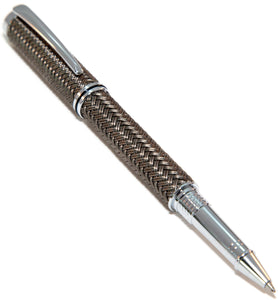 Jr George - Chrome Braided Rollerball Pen - 3 Gen Pen Company