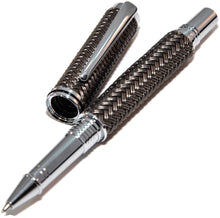 Load image into Gallery viewer, Jr George - Chrome Braided Rollerball Pen - 3 Gen Pen Company