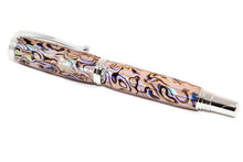 Load image into Gallery viewer, Jr George Rhodium accented Pen made with White Paua Abalone - 3 Gen Pen Company