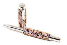 Cargar imagen en el visor de la galería, Jr George Rhodium accented Pen made with White Paua Abalone - 3 Gen Pen Company