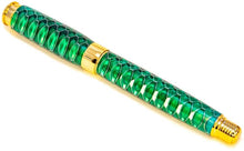 Cargar imagen en el visor de la galería, Leveche Gold Rollerball Pen - Honeycomb Green - 3 Gen Pen Company