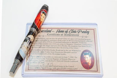 The King at Graceland Embed JR Rollerball Pen - COA - 3 Gen Pen Company