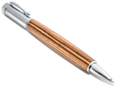 Zen Chrome finish Rollerball Pen - Zebra wood - 3 Gen Pen Company